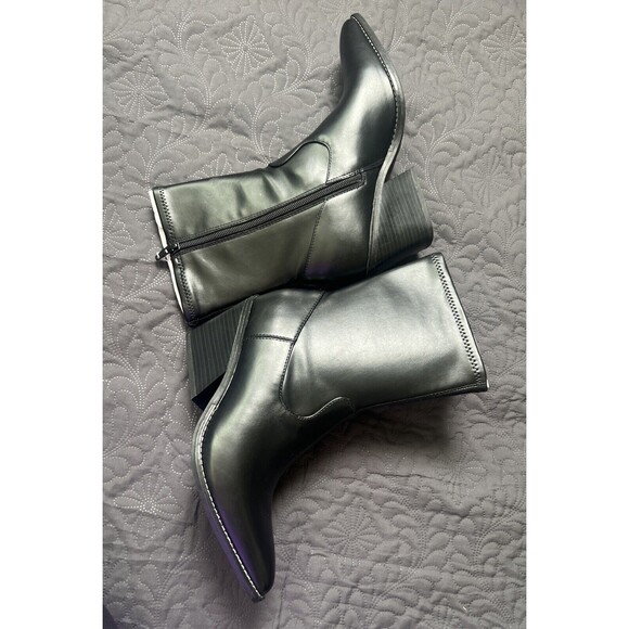 Universal Thread Black Aubree Ankle Boots NWT SZ 10, 9.5 &  9 Western Cowgirl - Picture 7 of 15